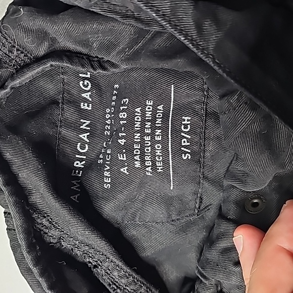 American Eagle small black hooded zip up jacket - Picture 5 of 6